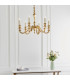 Fenbridge 6 Light Multi Arm Lamp Chandelier Solid Brass Gloss Cream Paint E14-4