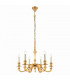 Fenbridge 6 Light Multi Arm Lamp Chandelier Solid Brass Gloss Cream Paint E14-7