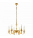 Fenbridge 6 Light Multi Arm Lamp Chandelier Solid Brass Gloss Cream Paint E14-8