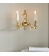 Fenbridge 2 Light Candle Candle Wall Light Solid Brass Gloss Cream Paint E14-2