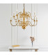 Chamberlain 12 Light Multi Arm Lamp Chandelier Solid Mellow Brass E14-3