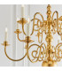 Chamberlain 12 Light Multi Arm Lamp Chandelier Solid Mellow Brass E14-5