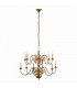 Chamberlain 12 Light Multi Arm Lamp Chandelier Solid Mellow Brass E14-6