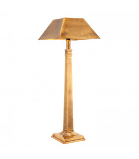 Farley 1 Light Table Lamp Solid Mellow Brass E27-1
