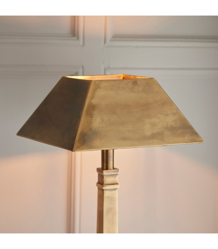 Farley 1 Light Table Lamp Solid Mellow Brass E27-3