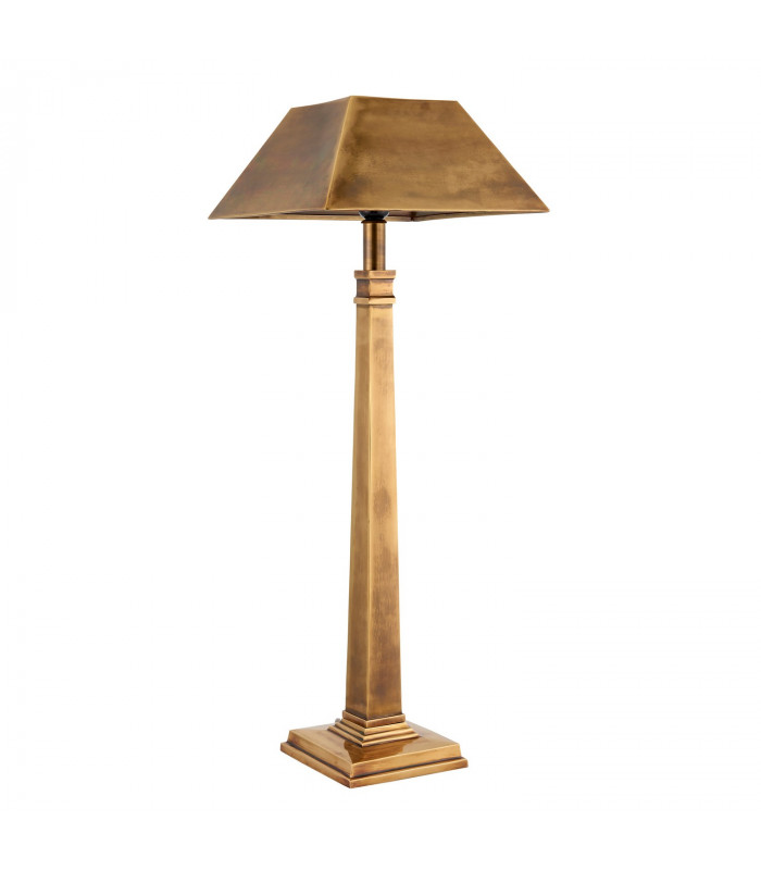 Farley 1 Light Table Lamp Solid Mellow Brass E27-7