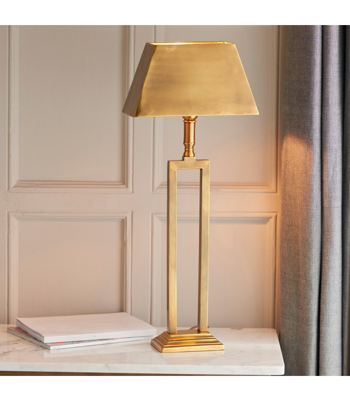 Bexton 1 Light Table Lamp Solid Mellow Brass E27-2