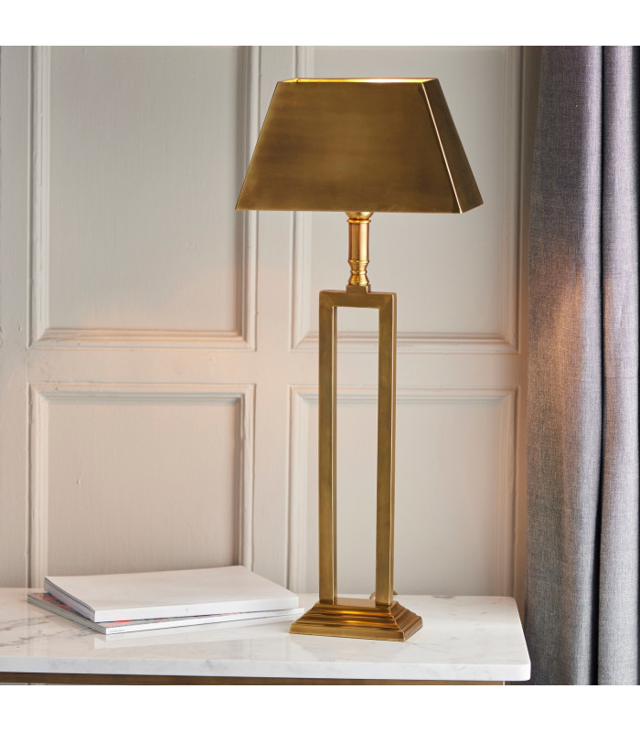 Bexton 1 Light Table Lamp Solid Mellow Brass E27-3