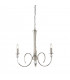 Fabia 3 Light Multi Arm Lamp Pendant Polished Nickel Plate Clear Crystal E14-1
