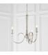 Fabia 3 Light Multi Arm Lamp Pendant Polished Nickel Plate Clear Crystal E14-3