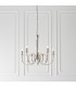 Fabia 5 Light Multi Arm Lamp Pendant Polished Nickel Plate Clear Crystal E14-2