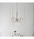 Fabia 5 Light Multi Arm Lamp Pendant Polished Nickel Plate Clear Crystal E14-3