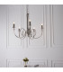 Fabia 5 Light Multi Arm Lamp Pendant Polished Nickel Plate Clear Crystal E14-4