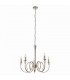 Fabia 5 Light Multi Arm Lamp Pendant Polished Nickel Plate Clear Crystal E14-8