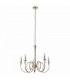 Fabia 5 Light Multi Arm Lamp Pendant Polished Nickel Plate Clear Crystal E14-9