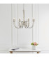 Fabia 8 Light Multi Arm Lamp Chandelier Polished Nickel Plate Clear Crystal E14-4