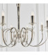 Fabia 8 Light Multi Arm Lamp Chandelier Polished Nickel Plate Clear Crystal E14-7