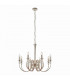 Fabia 8 Light Multi Arm Lamp Chandelier Polished Nickel Plate Clear Crystal E14-9