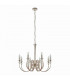 Fabia 8 Light Multi Arm Lamp Chandelier Polished Nickel Plate Clear Crystal E14-10