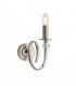 Fabia 1 Light Candle Candle Wall Light Polished Nickel Plate Clear Crystal E14-1