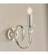 Fabia 1 Light Candle Candle Wall Light Polished Nickel Plate Clear Crystal E14-2