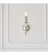 Fabia 1 Light Candle Candle Wall Light Polished Nickel Plate Clear Crystal E14-5