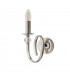 Fabia 1 Light Candle Candle Wall Light Polished Nickel Plate Clear Crystal E14-10