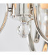 Fabia 3 Light Multi Arm Shade Pendant Polished Nickel Plate Marble Silk E14-7