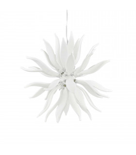 Leaves  12 Light  Large Ceiling Pendant White G9-1