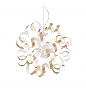 Vortex  6 Light Ribbon Ceiling Pendant Gold E14