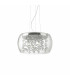 Audi 5 Light  Small Blown Glass Bubbles Ceiling Pendant Chrome G9-1