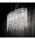 Rain Clear  5 Light  Large Ceiling Pendant Chrome, E14