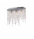 Rain Clear  3 Light Small Ceiling Flush Light Chrome E14