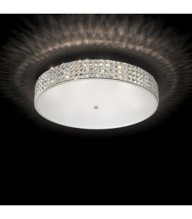 Roma  12 Light Large Flush Ceiling Light Chrome, G9