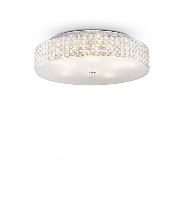 Roma  9 Light Large Flush Ceiling Light Chrome G9