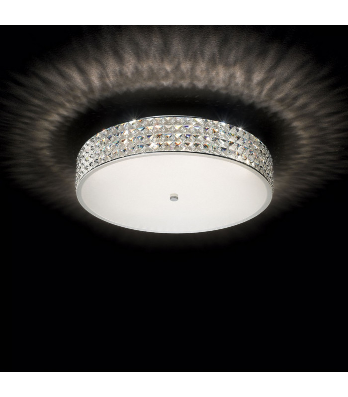 Roma  9 Light Large Flush Ceiling Light Chrome, G9