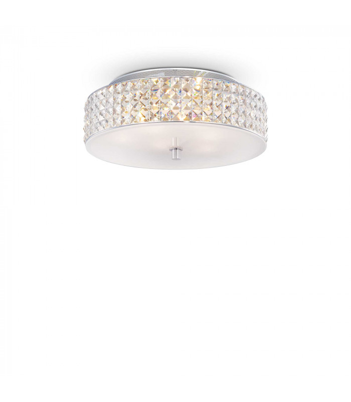 Roma  6 Light Medium Flush Ceiling Light Chrome G9