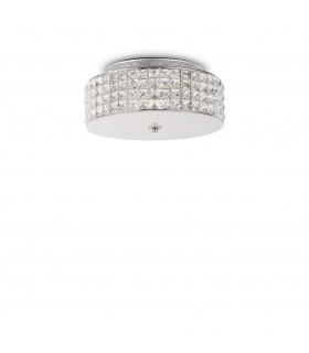 Roma  4 Light Small Flush Ceiling Light Chrome G9