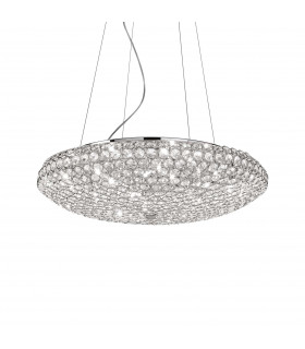 King  12 Light  Large Ceiling Pendant Chrome G9-1