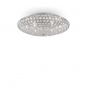 King  9 Light Indoor Large Flush Light Chrome G9-1