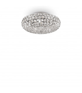 King  5 Light Indoor Medium Flush Light Chrome G9-1