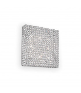 Admiral  8 Light Indoor Square Large Flush Light Chrome G9-1