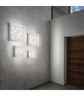 Admiral  8 Light Indoor Square Large Flush Light Chrome G9-2