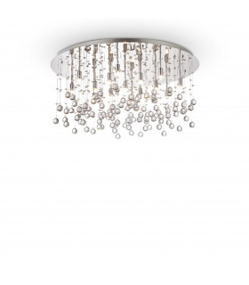 Moonlight  15 Light Extra Large Semi Flush Ceiling Pendant Chrome G9