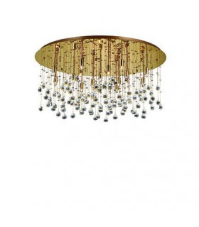 Moonlight  15 Light Extra Large Semi Flush Ceiling Pendant Gold, G9