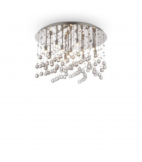 Moonlight  12 Light  Large Semi Flush Ceiling Pendant Chrome G9