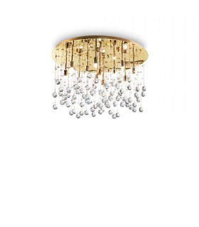 Moonlight  12 Light  Large Semi Flush Ceiling Pendant Gold G9
