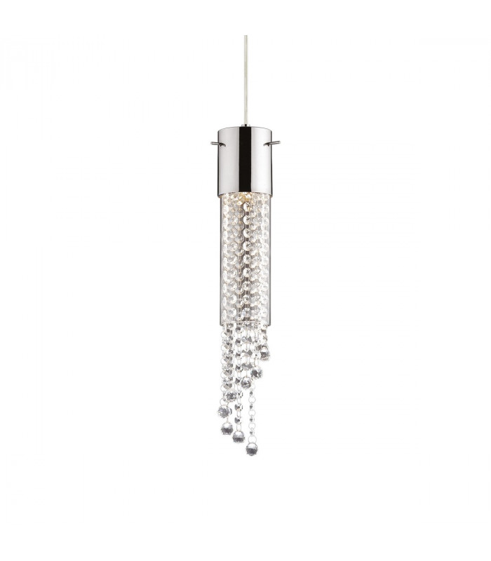 Gocce 1 Light Ceiling Pendant Chrome GU10