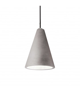 Oil 1 Light Ceiling Pendant Cement Grey E27-1
