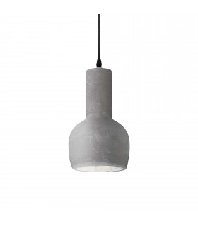 Oil 1 Light Ceiling Pendant Cement Grey E27-1